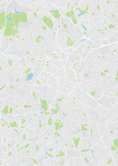 City map Birmingham, color detailed plan, vector illustration