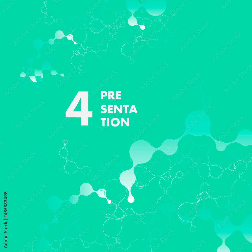 Poster Vector abstract background with gradient circles. Connect circles design