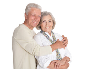Portrait of happy senior couple posing