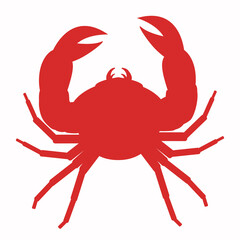 vector illustration of crab icon