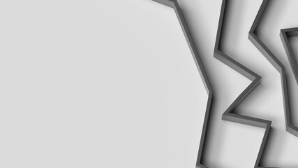 abstract composition curves volumetric lines shadows lighting 3d render