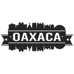 Oaxaca Mexico. Skyline Silhouette City. Cityscape Design Vector. Famous Monuments Tourism.