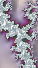 Ornate colourful and digitally generated 3D background