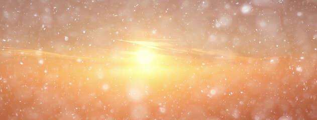 Obraz na płótnie Canvas abstract snow background sky snowflakes gradient
