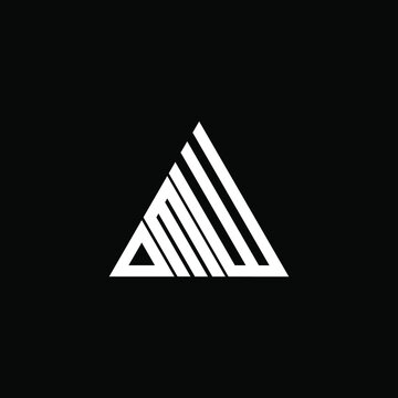 D M W letter logo creative design. DMW icon