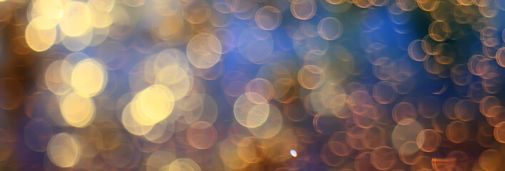 golden bokeh blurred circles background, abstract blurred design pattern