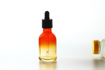 Glass bottle with droplet