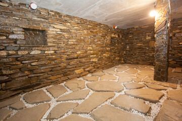 stone basement under the house