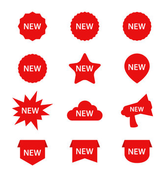 new red tag label icon