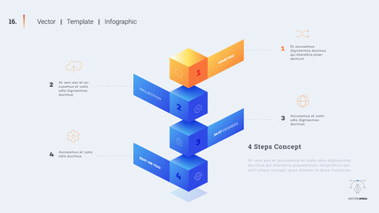 Minimalistic infographic presentation slide.