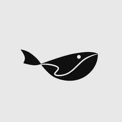 Vector illustration of a shark icon
