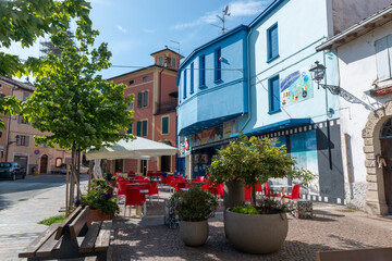 zocca tourist town in the mountains of Modena birthplace of rock star vasco rossi
