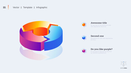 Minimalistic infographic presentation slide.