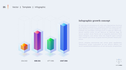 Minimalistic infographic presentation slide.