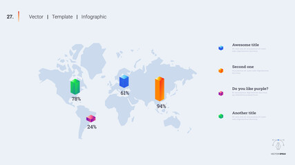 Minimalistic infographic presentation slide.
