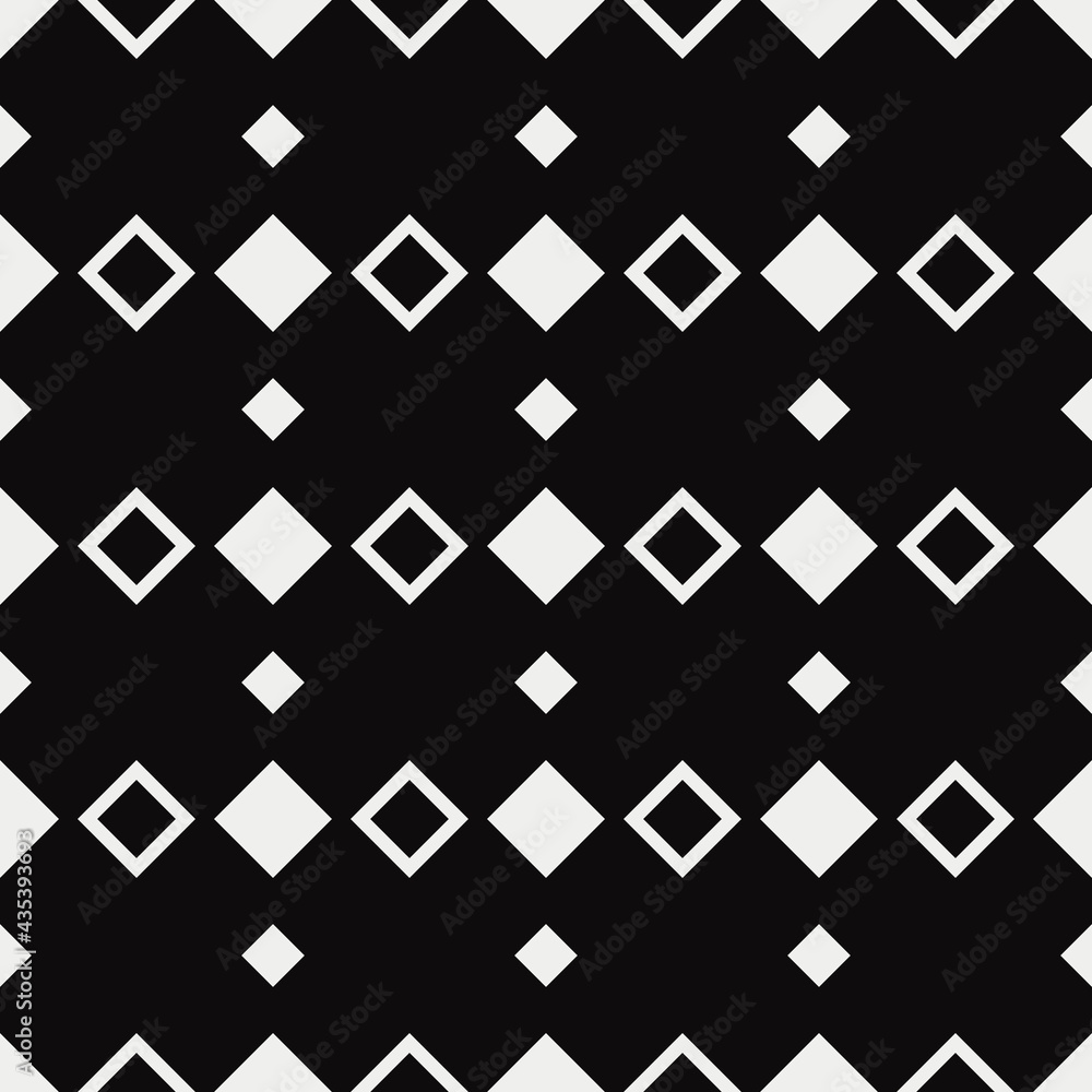 Poster white rhombuses pattern. seamless diagonal squares.