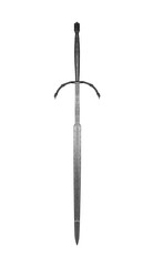 Knight's sword isolated on a white background.