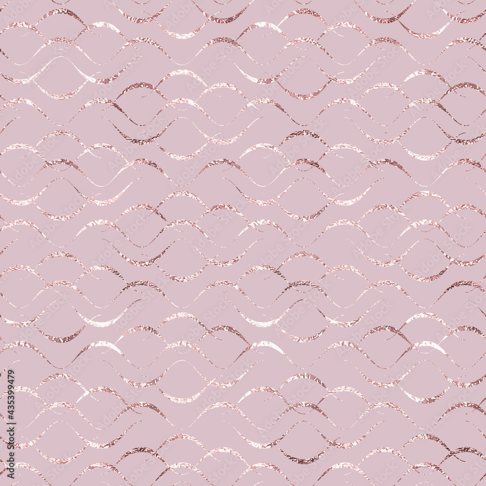 Poster elegant wave seamless pattern. delicate waves background for prints. pink wavy texture with effect m