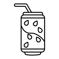  Vector Soda Outline Icon Design