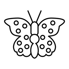 Vector Butterfly Outline Icon Design