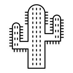  Vector Cactus Outline Icon Design