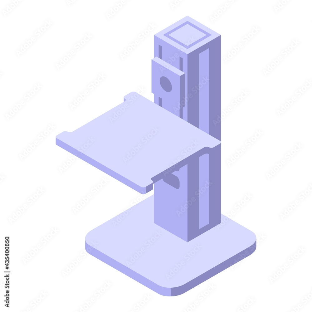 Poster ergonomic height table icon. isometric of ergonomic height table vector icon for web design isolated