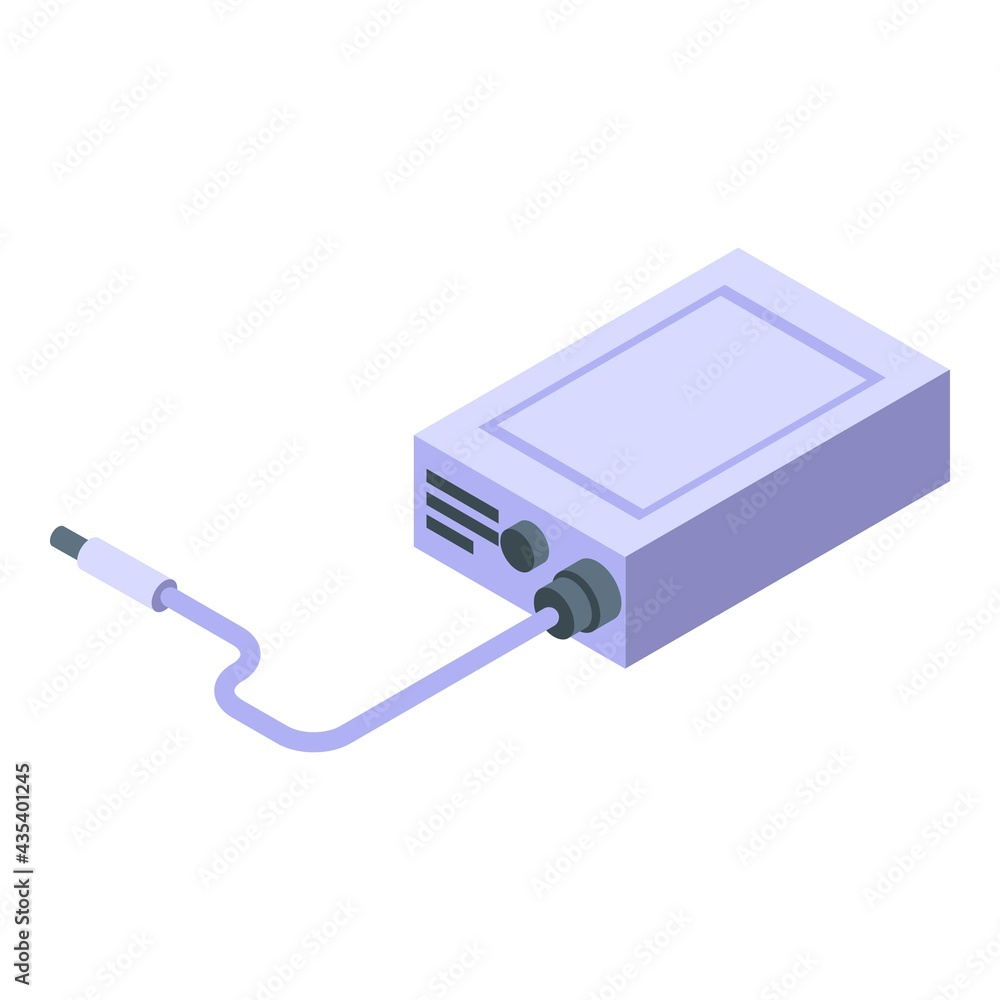 Aufkleber endoscope adapter icon. isometric of endoscope adapter vector icon for web design isolated on white 