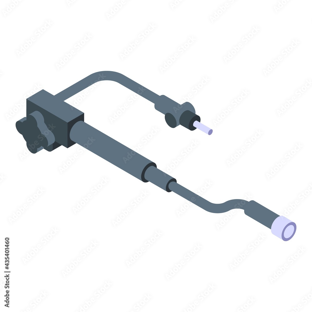 Poster endoscope pipe icon. isometric of endoscope pipe vector icon for web design isolated on white backgr