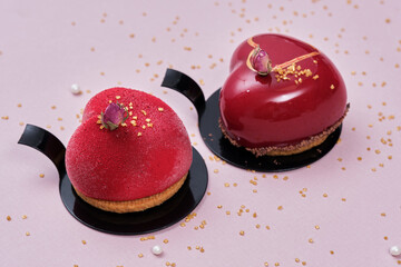 heart shaped cakes for lovers