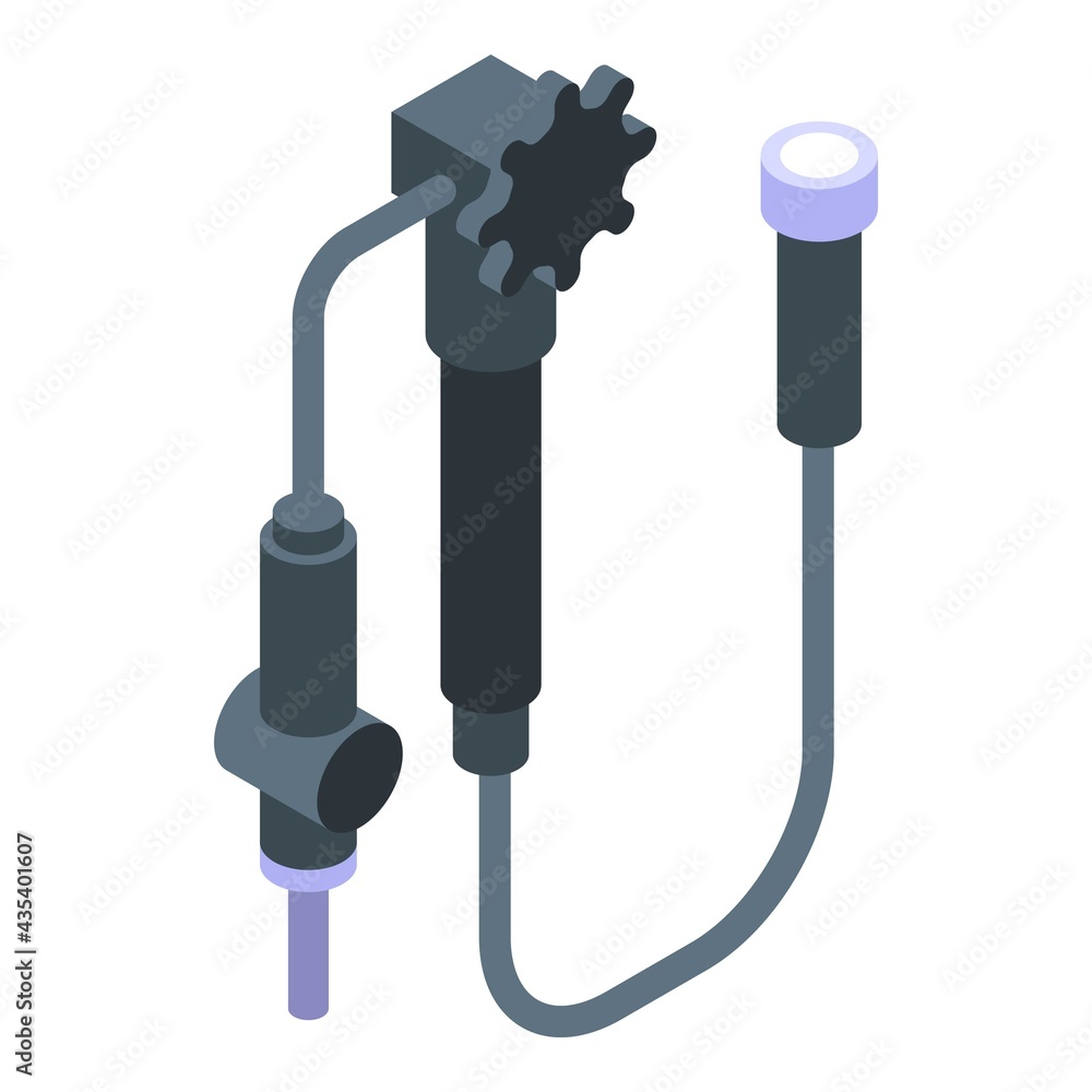 Aufkleber endoscope flashlight icon. isometric of endoscope flashlight vector icon for web design isolated on 