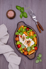 Salad of fresh vegetables.