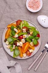 Salad of fresh vegetables.