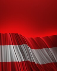 Abstract Austria Flag 3D Render (3D Artwork)