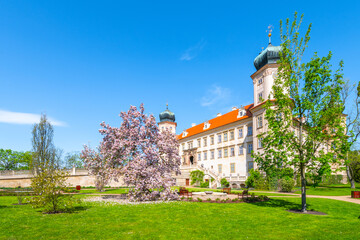 Fototapeta na wymiar Mnisek pod Brdy - romantic castle with beautiful garden, Czech Republic