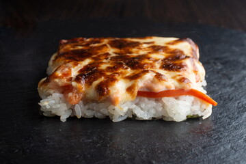 Sushi in the form of pizza
