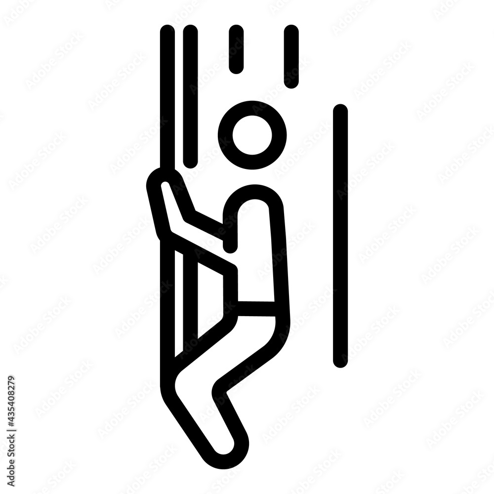 Poster emergency call firefighters icon. outline emergency call firefighters vector icon for web design iso