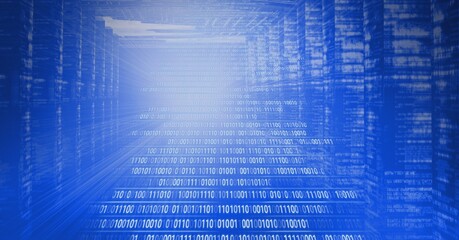 Composition of binary coding processing over computer servers