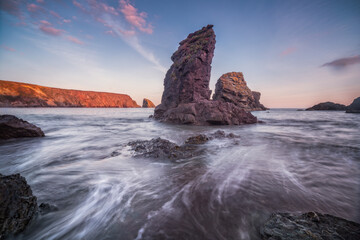 Stunning scenery on the Cooper Coast of Ireland. Coast protected by Unesco for the biodiversity in animals and minerals. Waterford Ireleand Bunmahon