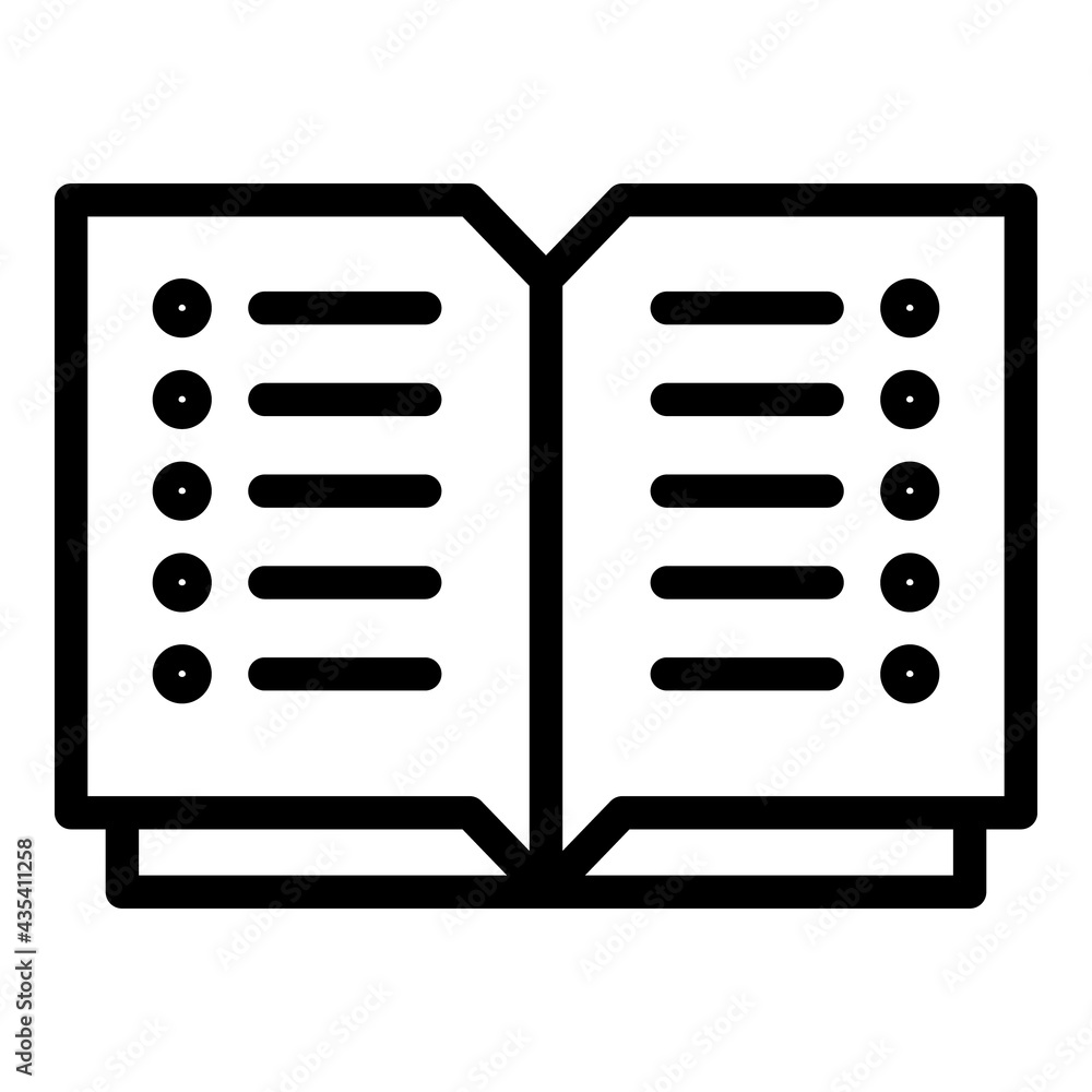 Poster lunch menu icon. outline lunch menu vector icon for web design isolated on white background