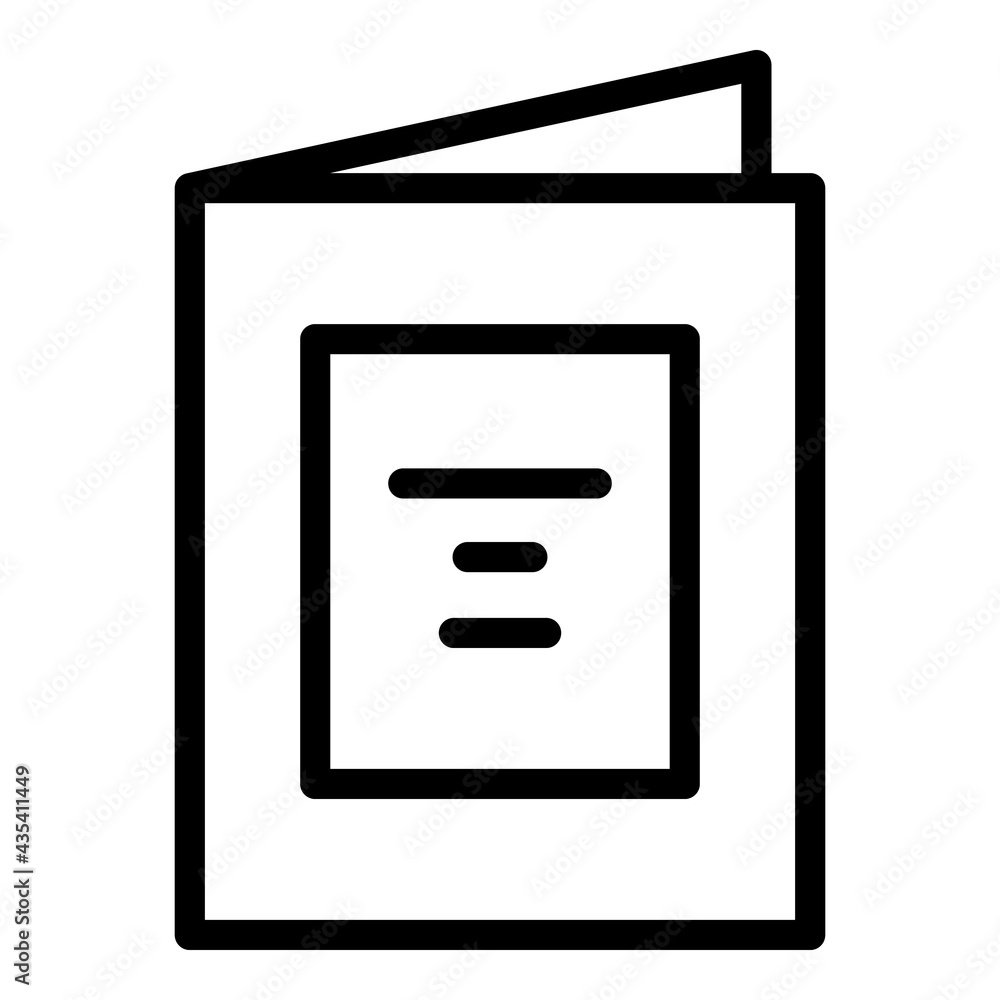 Poster restaurant menu icon. outline restaurant menu vector icon for web design isolated on white backgroun