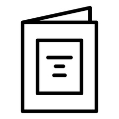 Fototapeta premium Restaurant menu icon. Outline Restaurant menu vector icon for web design isolated on white background