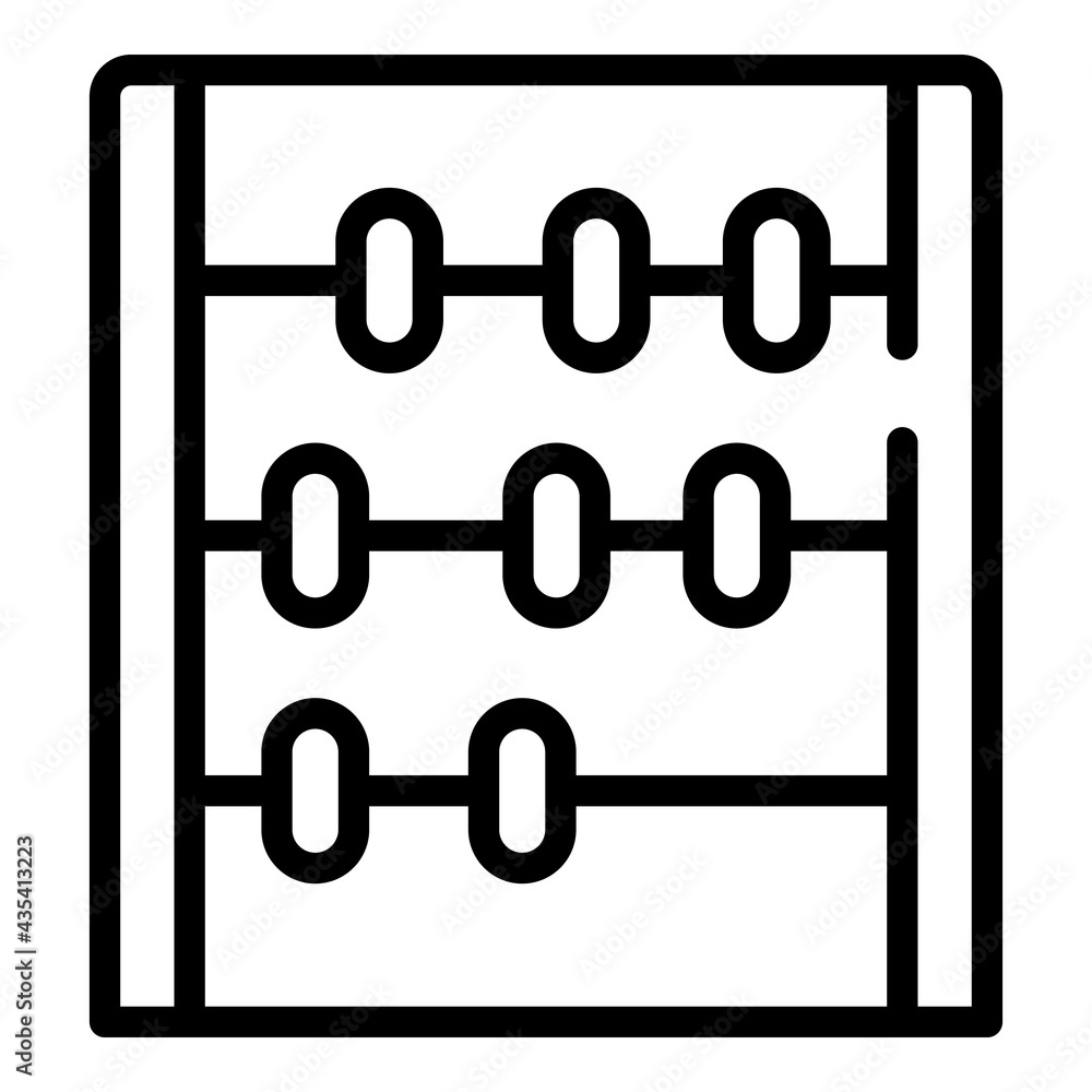 Poster manual calculator icon. outline manual calculator vector icon for web design isolated on white backg