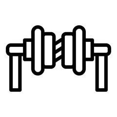 Emergency defibrillator icon. Outline Emergency defibrillator vector icon for web design isolated on white background