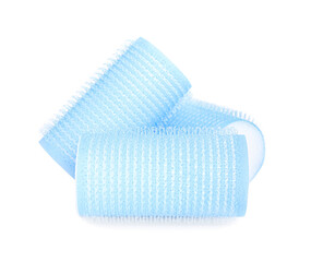 Hair curlers isolated on white. Styling tool