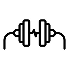 Therapy defibrillator icon. Outline Therapy defibrillator vector icon for web design isolated on white background