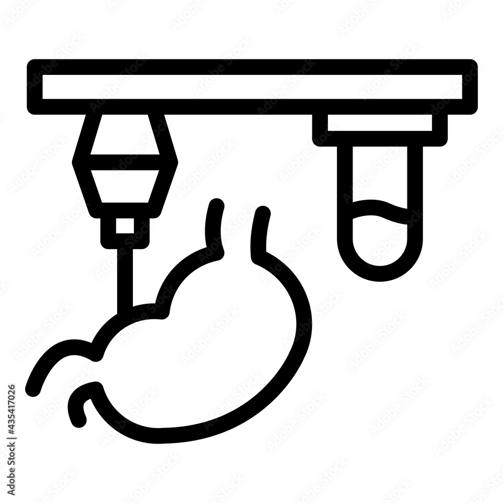 Poster science bioprinting icon. outline science bioprinting vector icon for web design isolated on white b