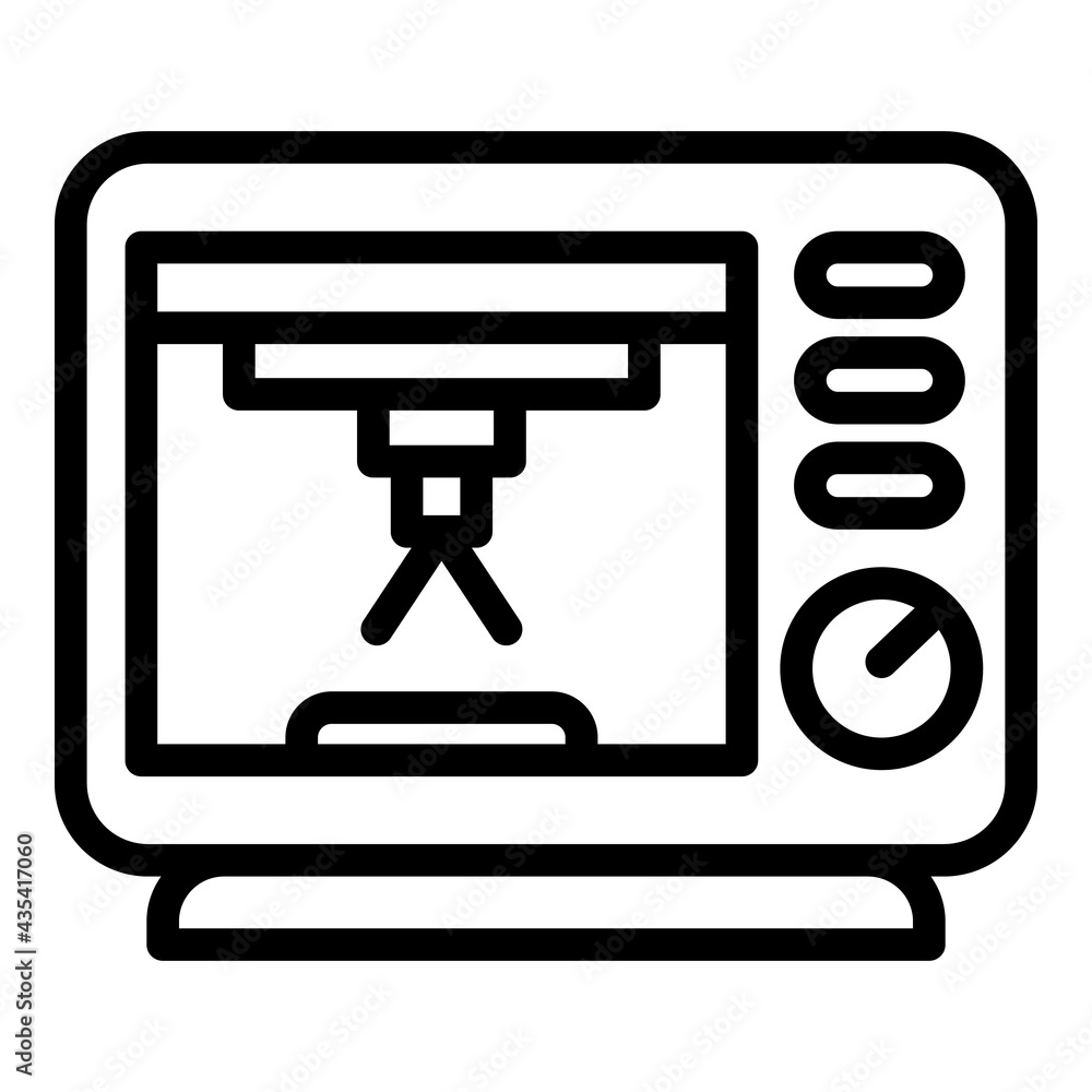 Poster anatomy bioprinting icon. outline anatomy bioprinting vector icon for web design isolated on white b