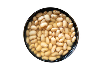 white beans boiled legumes ready to eat bean diet on the table healthy food meal snack copy space food background rustic top view keto or paleo diet
