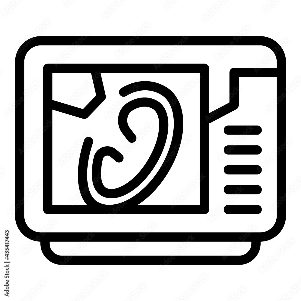 Poster transplant bioprinting icon. outline transplant bioprinting vector icon for web design isolated on w