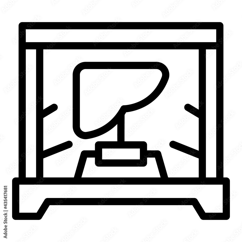 Poster artificial liver icon. outline artificial liver vector icon for web design isolated on white backgro